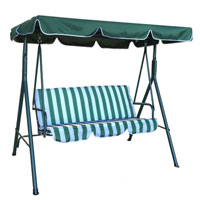 3 Seater Outdoor Swing Chair with Canopy